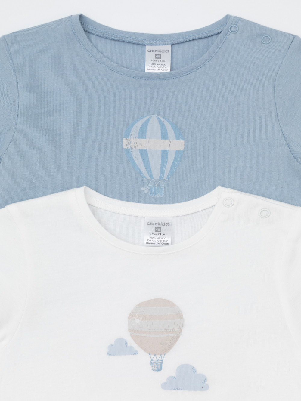 Футболка для новорожденных, артикул: К 302760-2уп, цвет: синий, фото 3