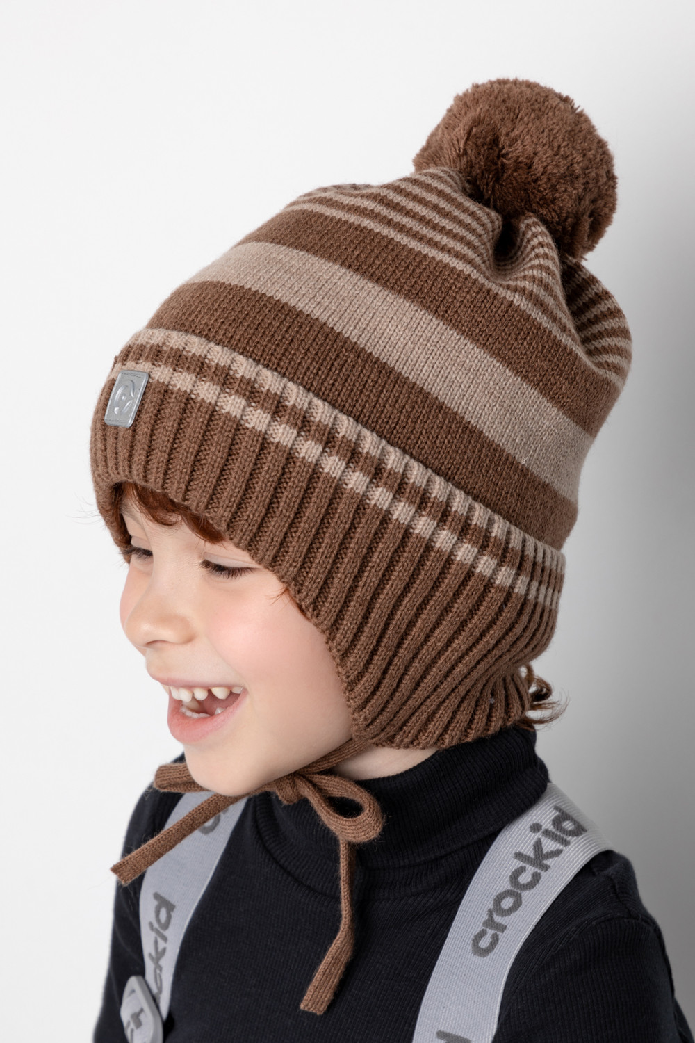 Шапка для мальчика, артикул: КВ 20307/ш, цвет: бежевый, фото 3