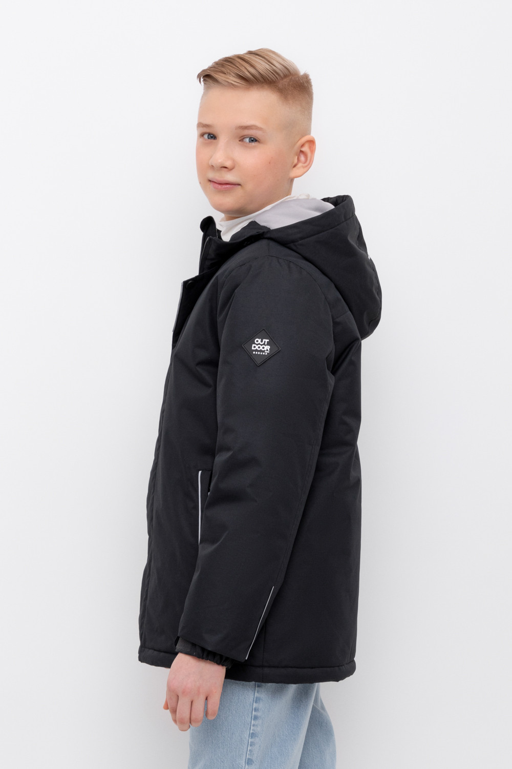 Куртки для мальчика, артикул: ВК 36101/2 ГР, цвет: темно-серый, фото 3