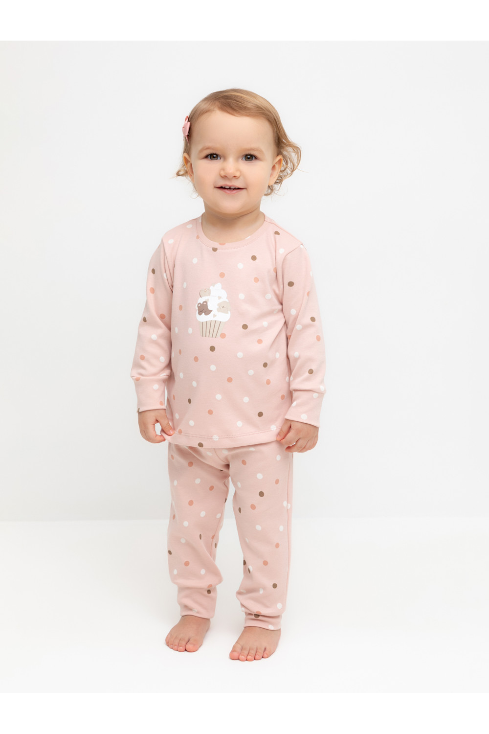 Пижама для девочки, артикул: К 1621, цвет: розовый, фото 3