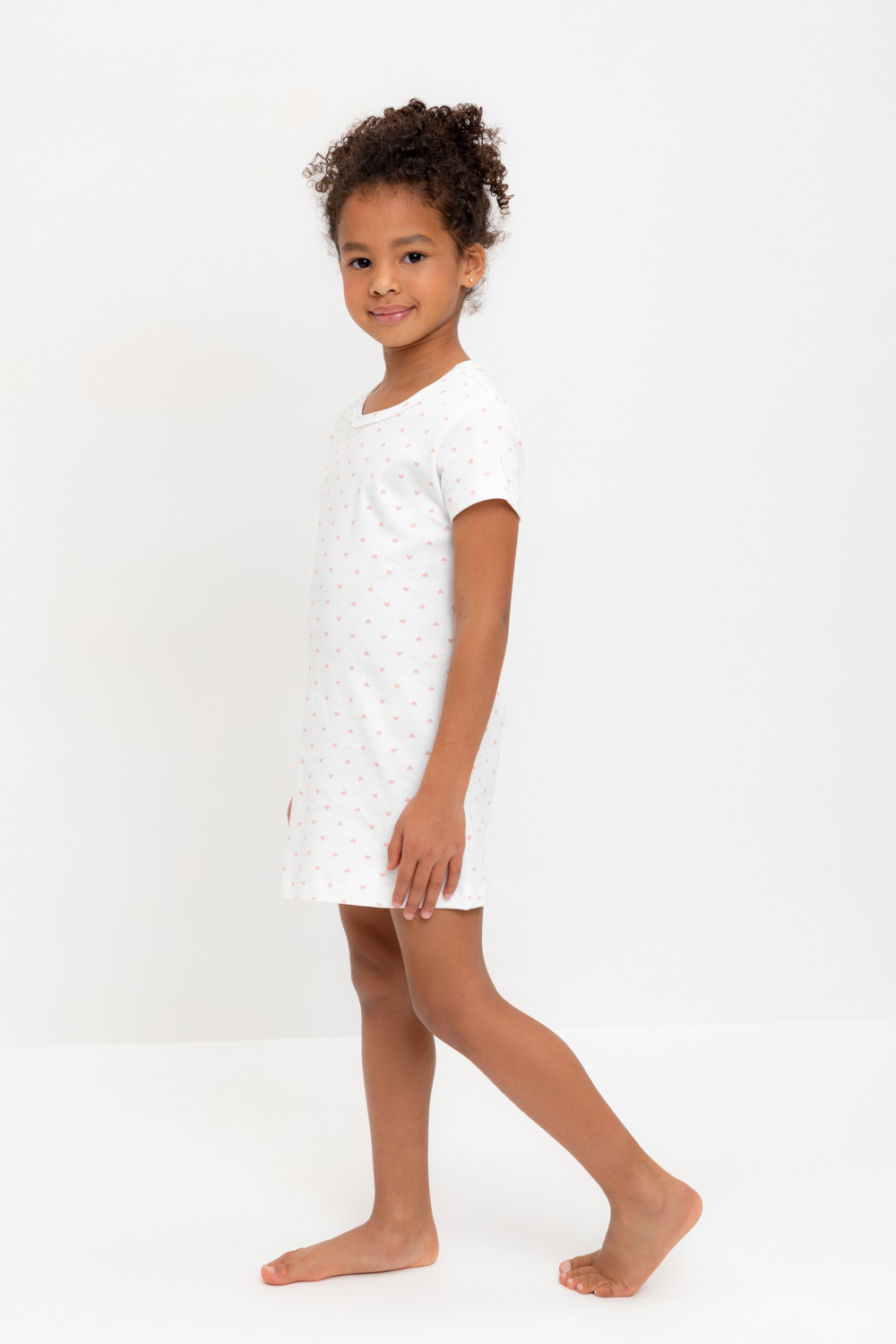 Ночная сорочка для девочки, артикул: К 1156, цвет: бежевый, фото 3