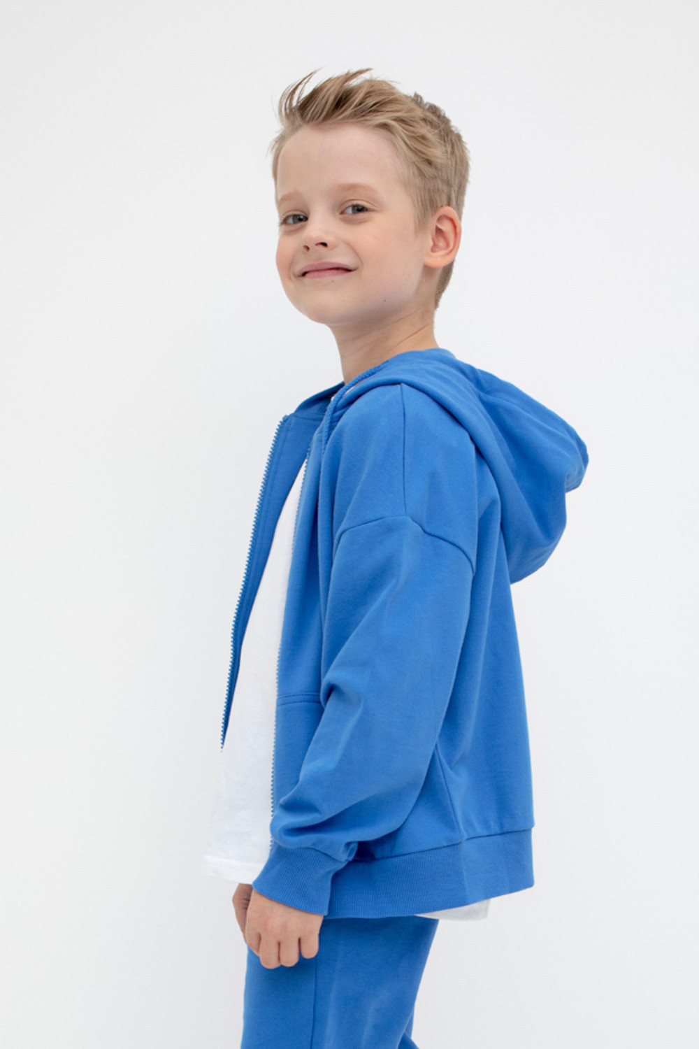 Жакет для мальчика, артикул: К 301992-1, цвет: голубой, фото 3