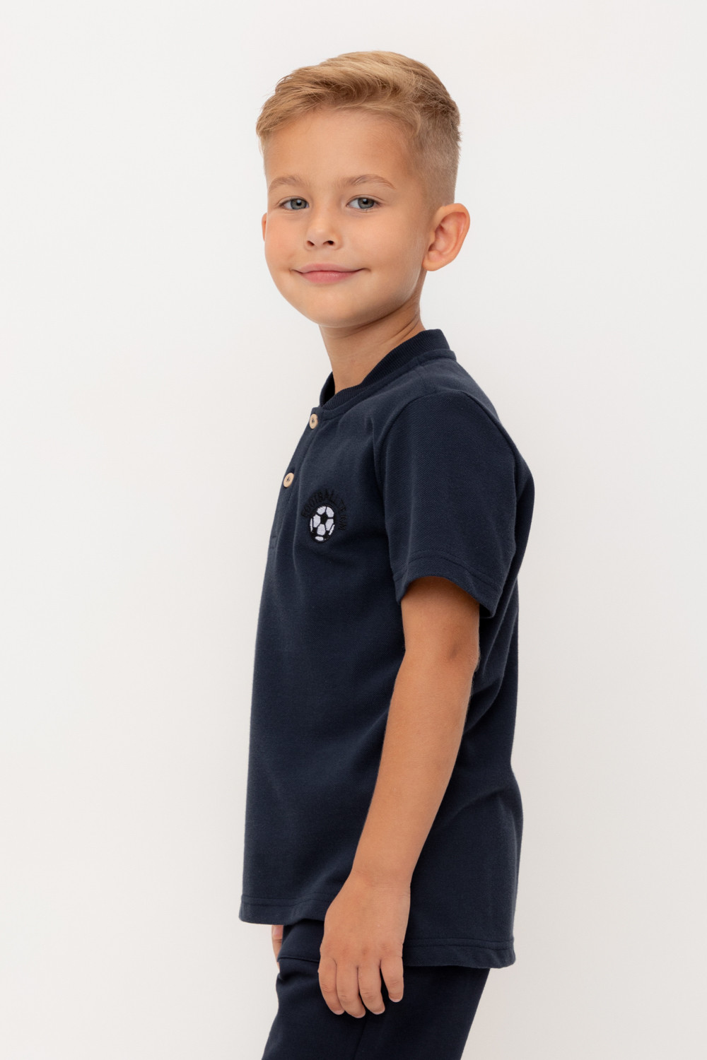 Футболка для мальчика, артикул: КР 302405-1, цвет: темно-синий, фото 3