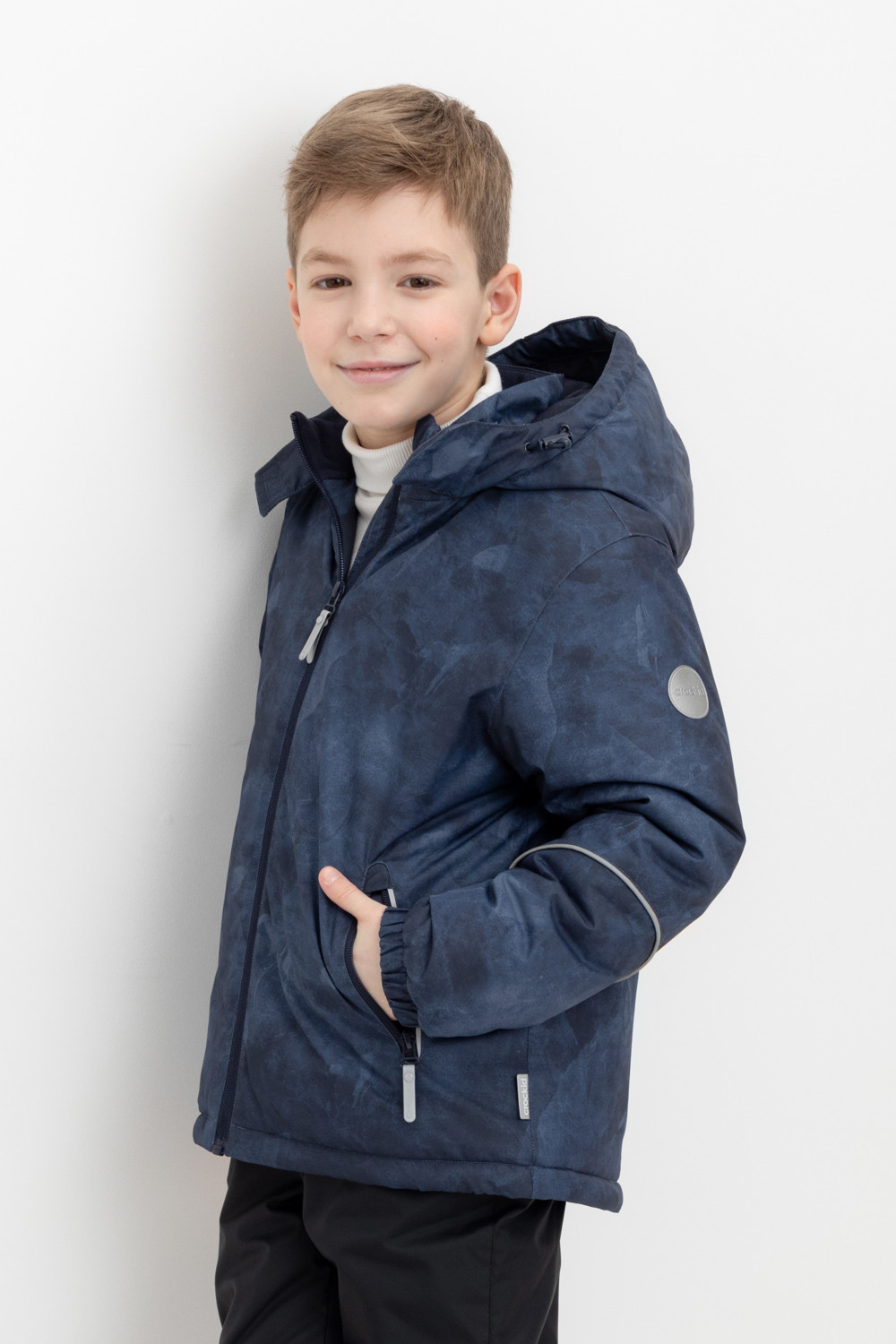 Куртки для мальчика, артикул: ВК 36102/н/2 ГР ( 92-122), цвет: синий, фото 3