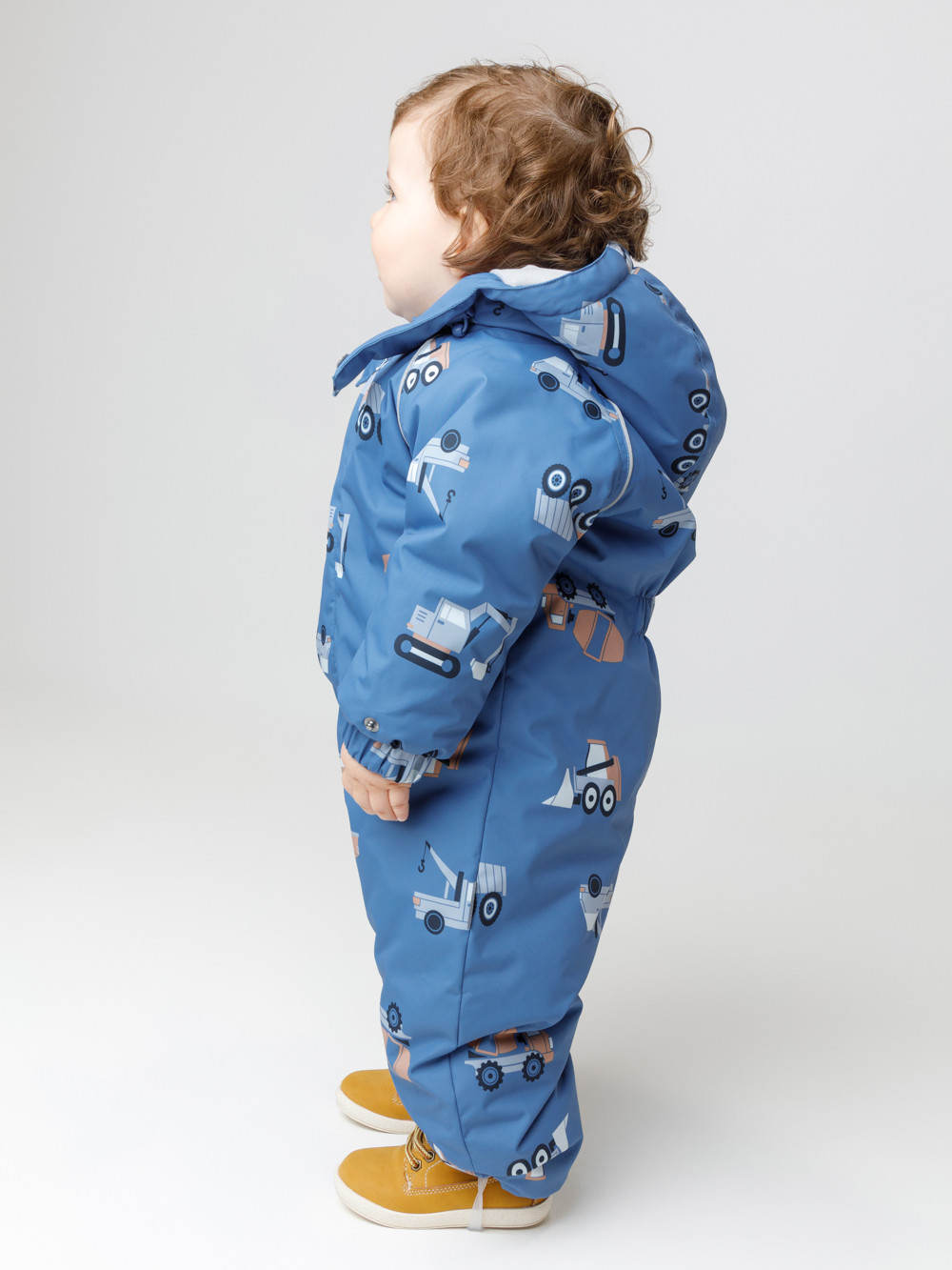 Комбинезоны утепленные для мальчика, артикул: ВК 60032/н/64 Ал, цвет: голубой, фото 3