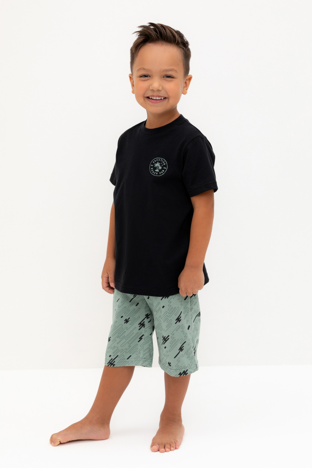 Пижама для мальчика, артикул: К 1528, цвет: черный3, фото 3