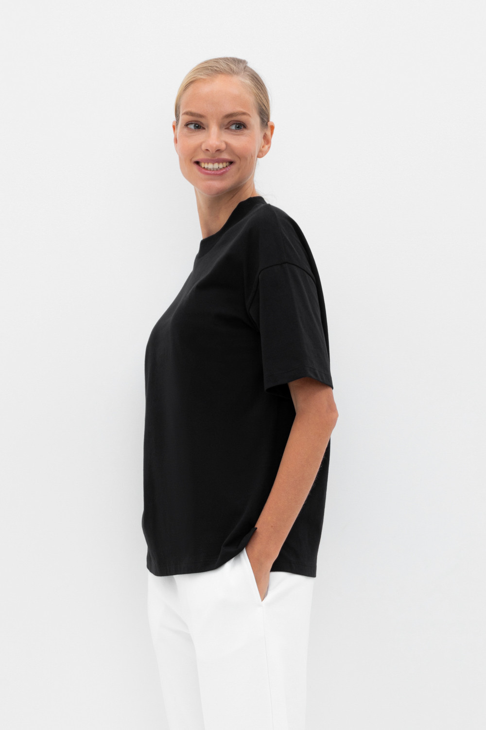 Футболки женские для мам, артикул: ЕВТ 3236, цвет: черный3, фото 3