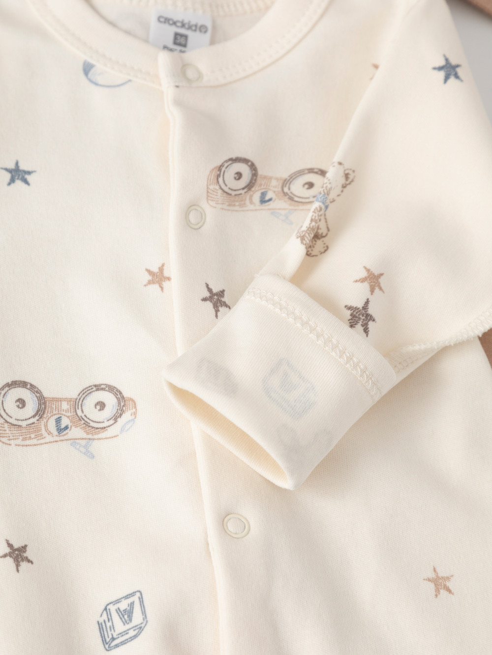 Комбинезон для новорожденных, артикул: К 6541-2уп, цвет: сахар, фото 3