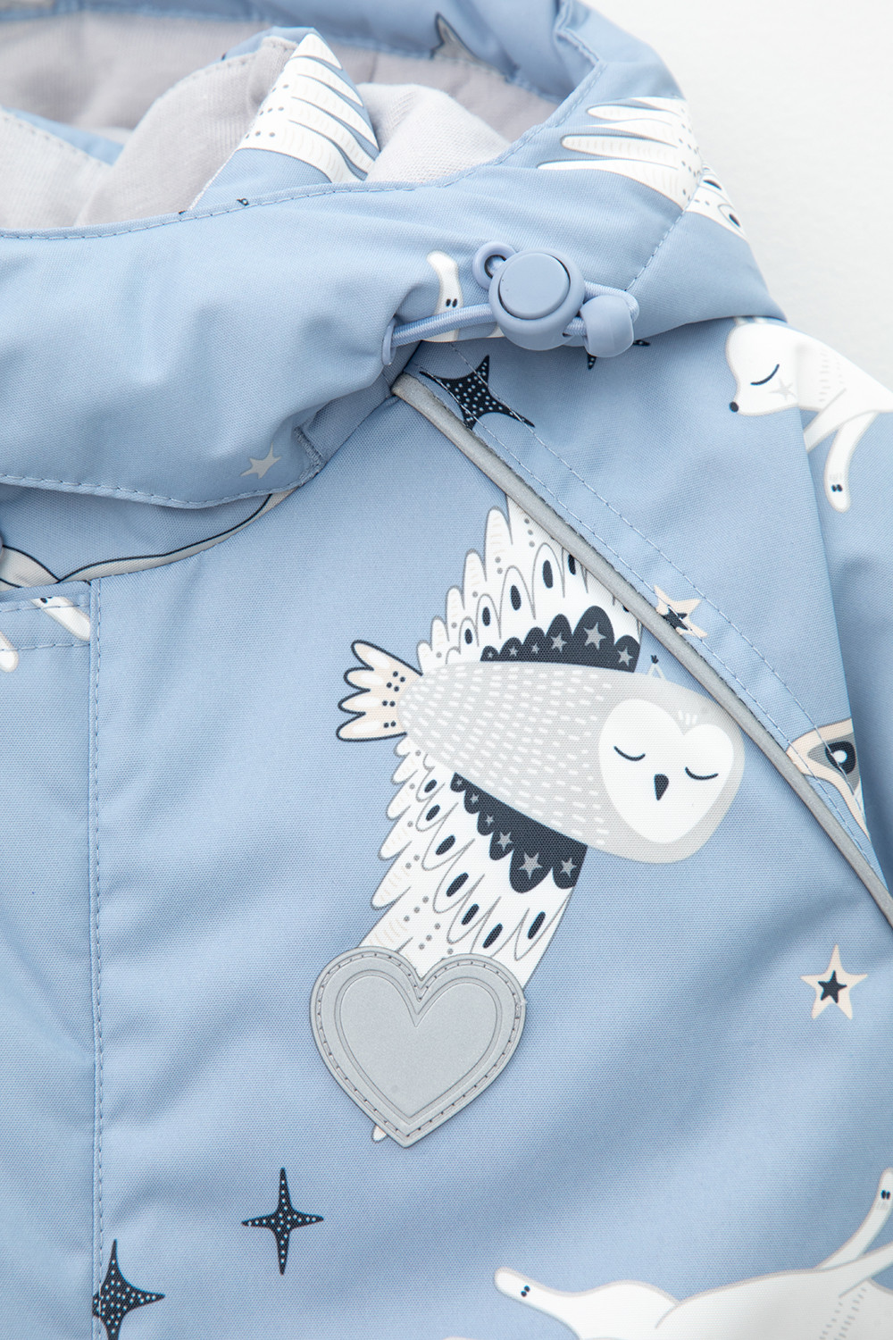 Комбинезоны утепленные для девочки, артикул: ВК 60032/н/31 Ал, цвет: голубой, фото 3