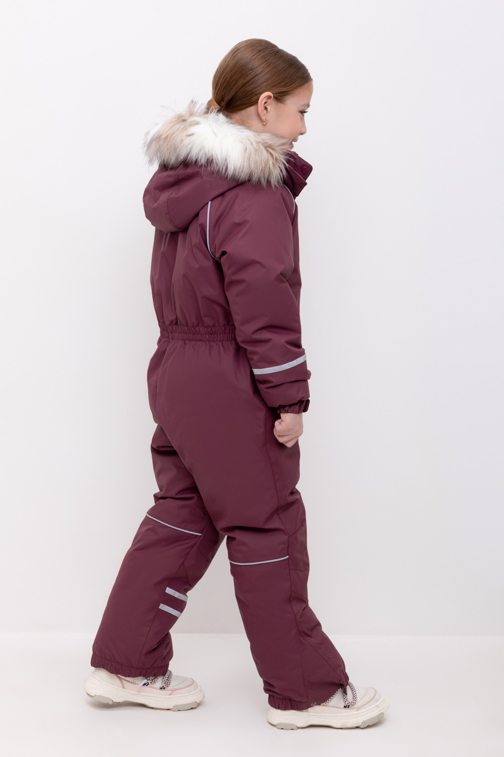 Комбинезоны утепленные для девочки, артикул: ВК 60102/5 ГР (122-158), цвет: бордовый, фото 3
