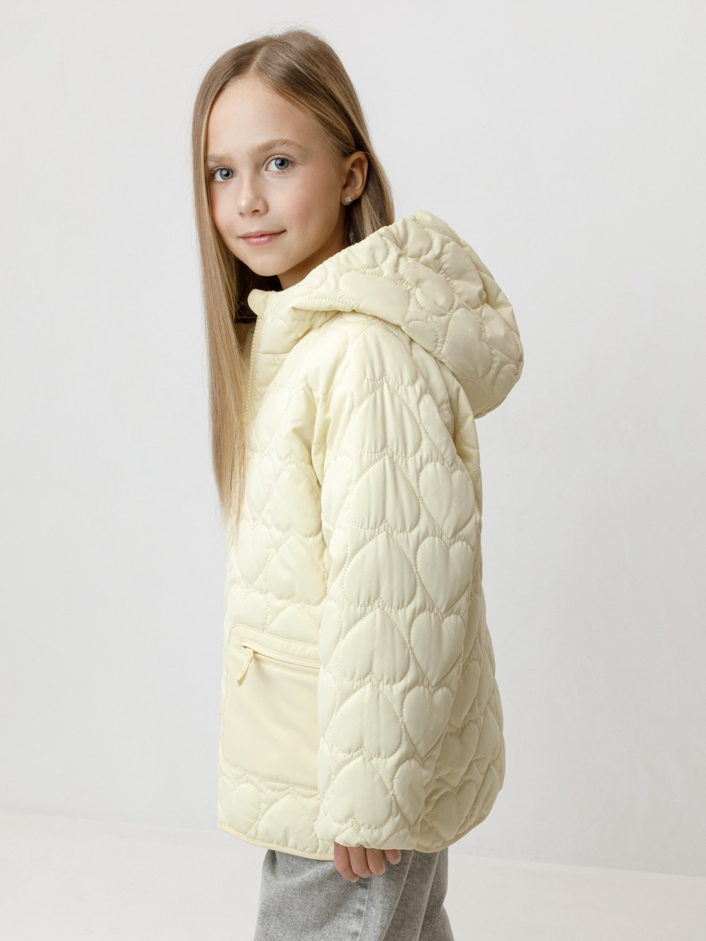 Куртка для девочки, артикул: ВК 32188/2 ГР, цвет: желтый, фото 3