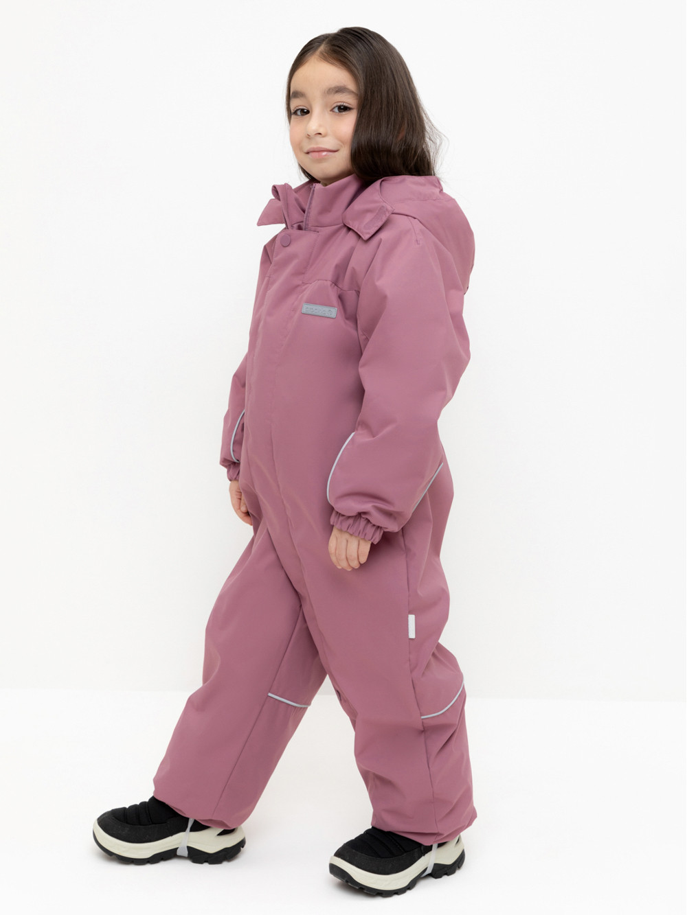Комбинезоны утепленные для девочки, артикул: ВК 60109/5 УЗГ, цвет: бордовый, фото 3