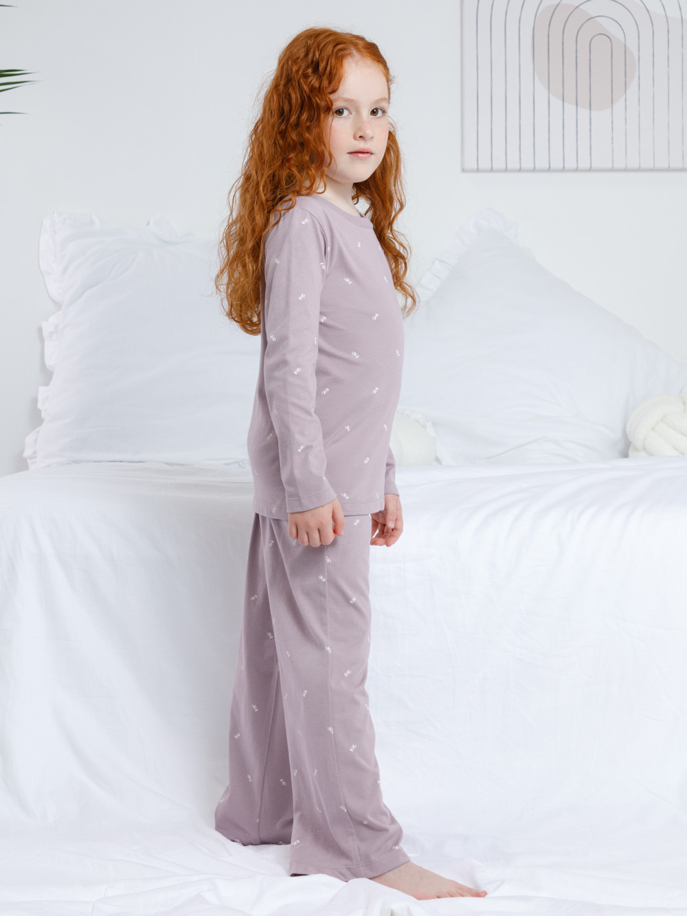 Пижама для девочки, артикул: К 1622, цвет: розовый, фото 3