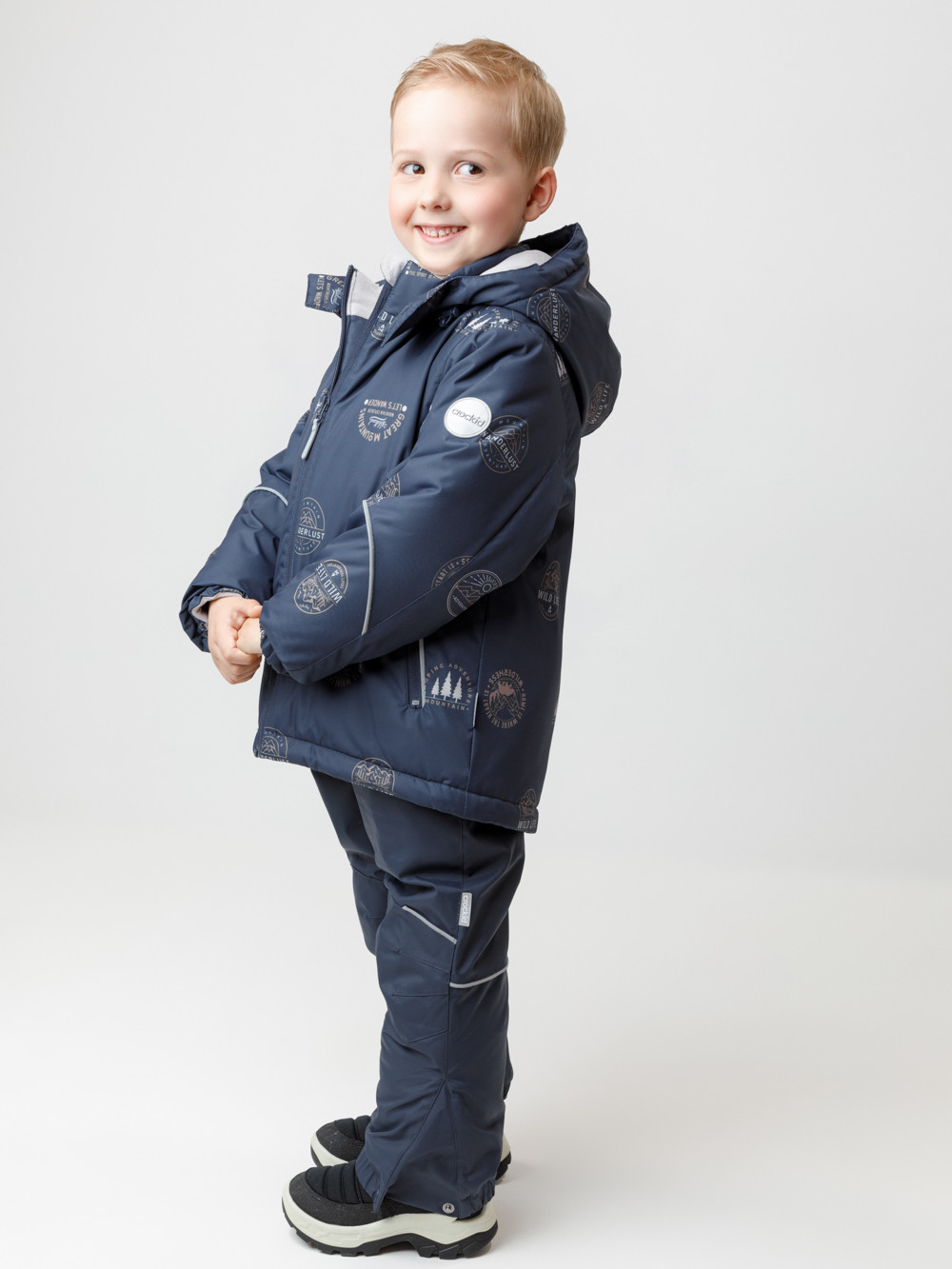 Куртки для мальчика, артикул: ВК 36090/н/5 Ал, цвет: темно-синий, фото 3
