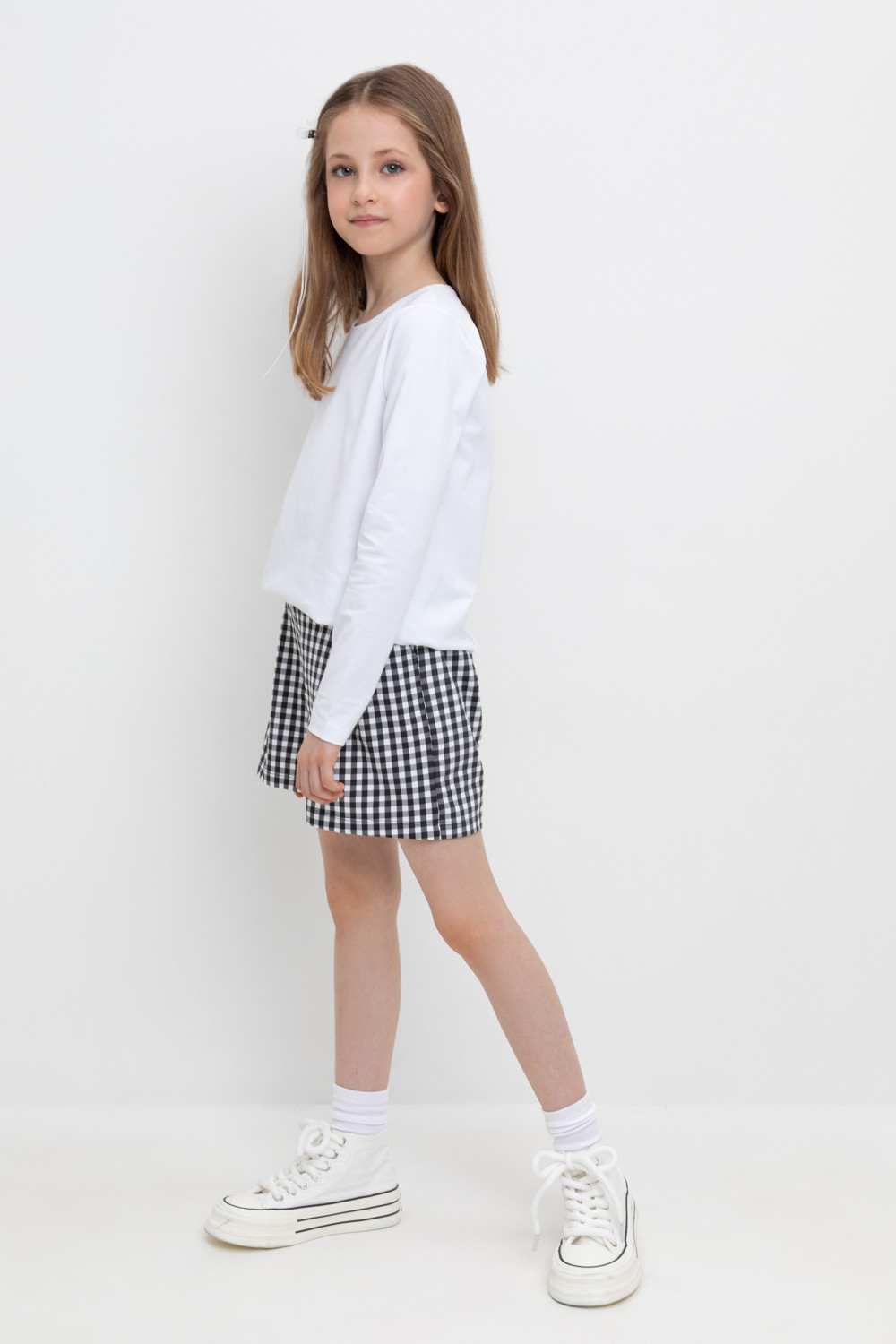 Шорты для девочки, артикул: КР 400732, цвет: серый, фото 3