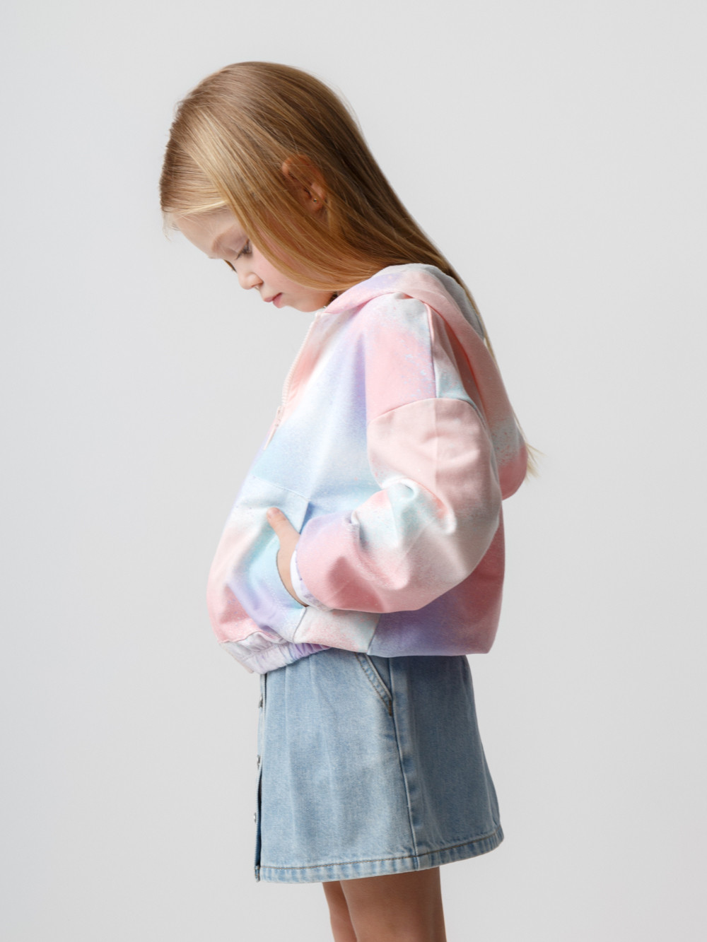 Жакет для девочки, артикул: КР 302672, цвет: мульти, фото 3