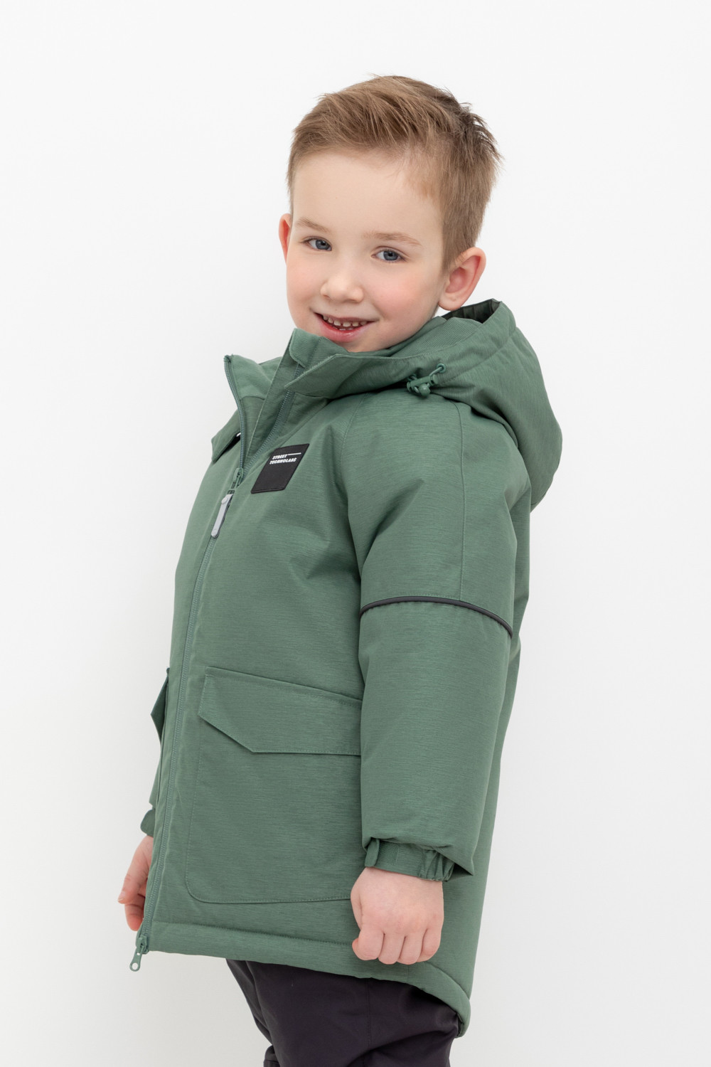 Куртки для мальчика, артикул: ВК 36094/4 ГР, цвет: зеленый, фото 3
