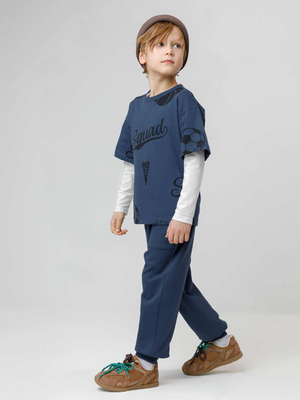 Брюки для мальчика, артикул: КР 400836, цвет: синий, фото 3