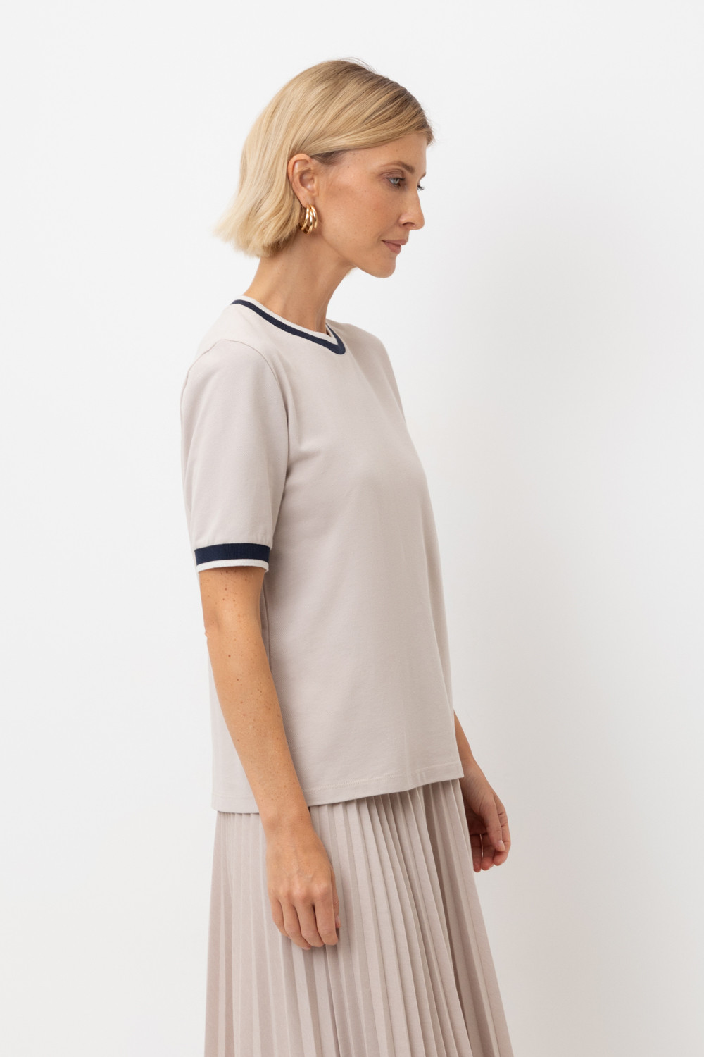 Футболки женские для мам, артикул: ЕВТ 3127, цвет: бежевый, фото 3