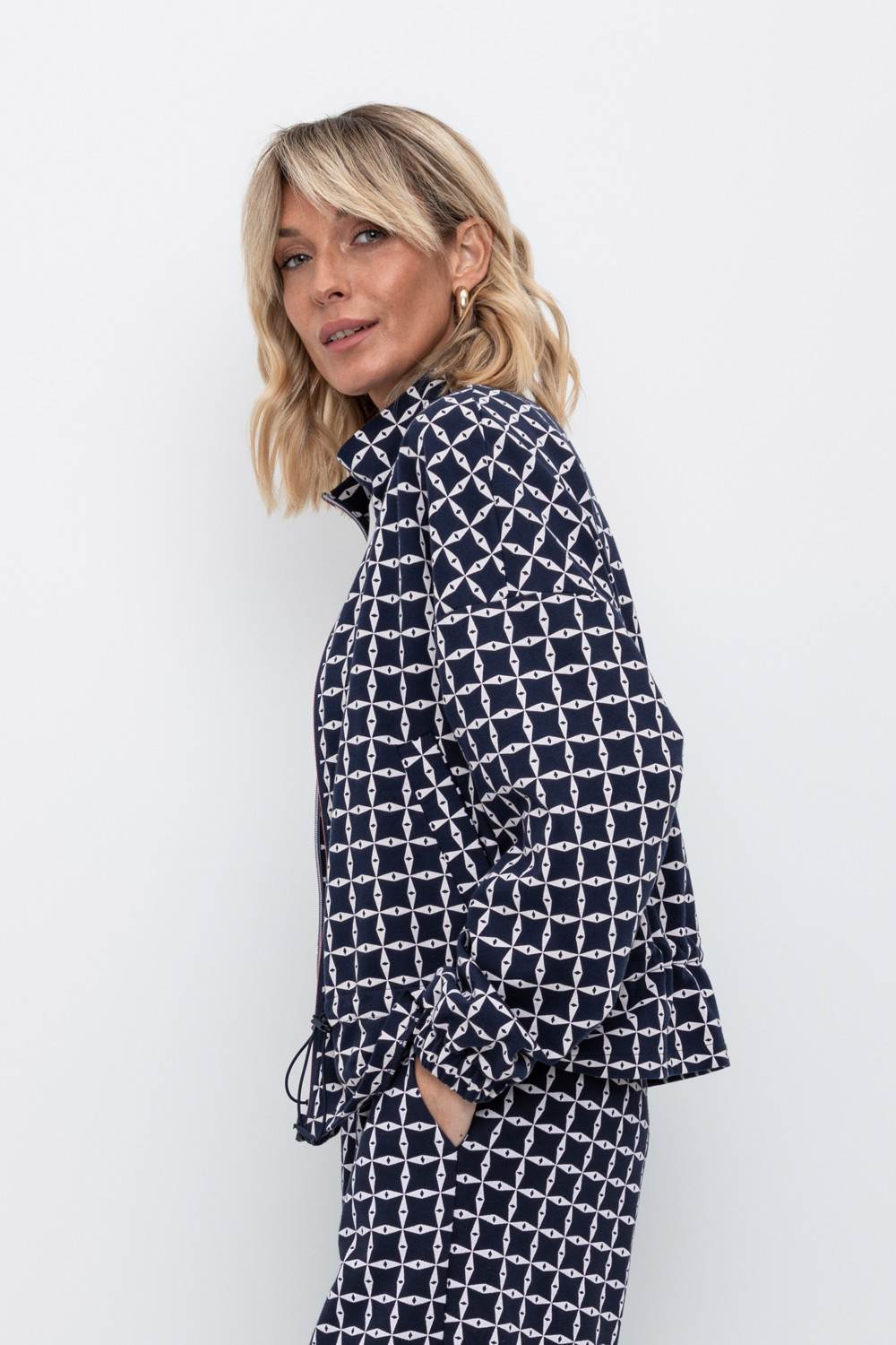 Жакеты, куртки женские для мам, артикул: ЕВТ 3191, цвет: темно-синий, фото 3