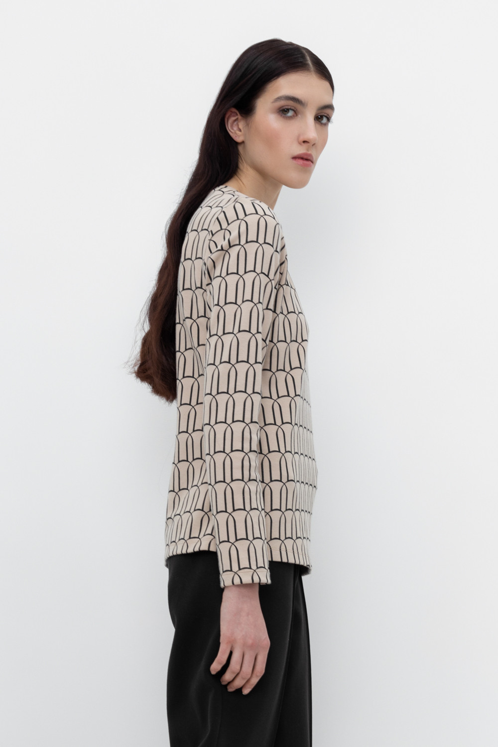 Джемперы женские для мам, артикул: ЕВТ 3255, цвет: бежевый, фото 3