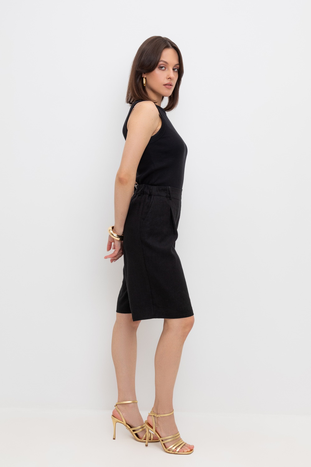 Шорты женские для мам, артикул: ЕТ 40016, цвет: черный, фото 3