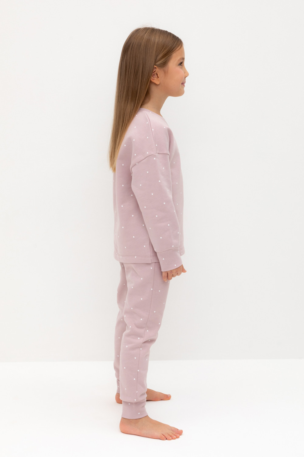 Пижама для девочки, артикул: К 1581, цвет: розовый, фото 3