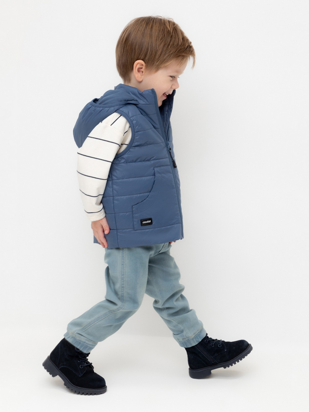 Жилеты для мальчика, артикул: ВК 35009/21 ГР, цвет: темно-синий, фото 3