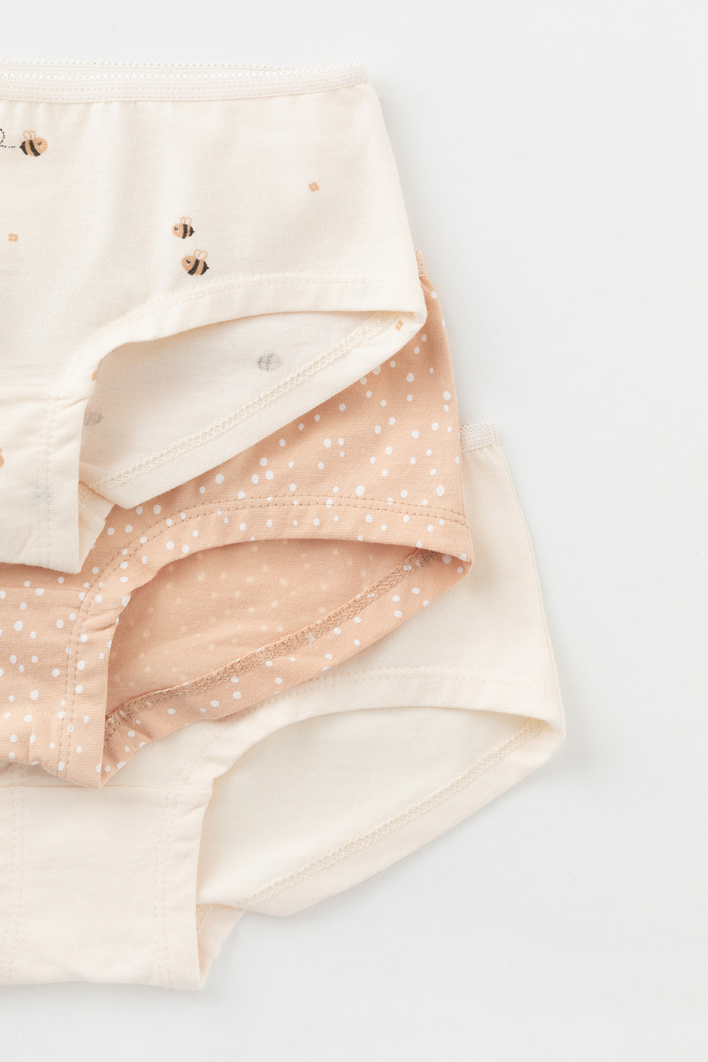 Трусы для девочки, артикул: К 1964-3уп, цвет: бежевый, фото 3