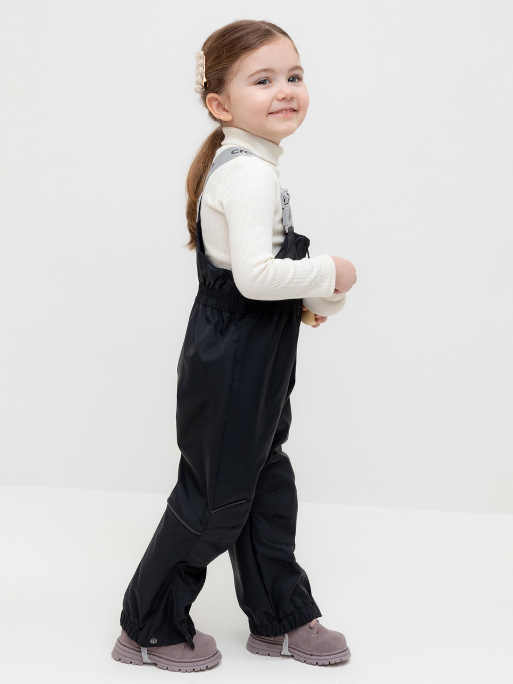 Брюки утепленные, артикул: ВК 46016/25/1 ГР, цвет: черный, фото 3