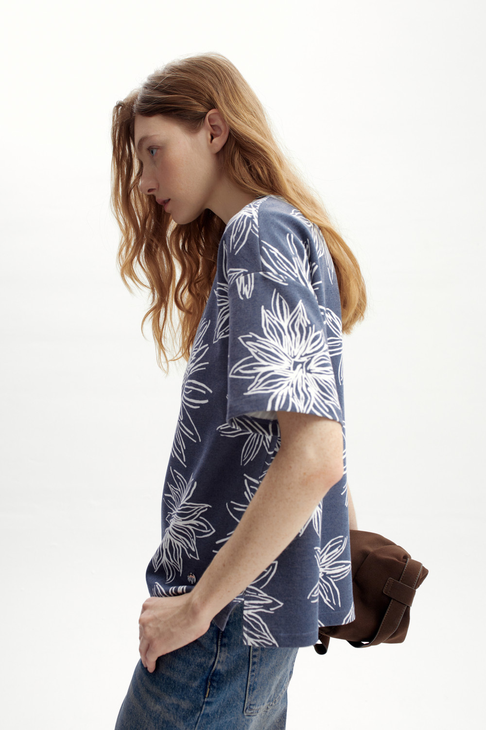 Футболки женские для мам, артикул: ЕВТ 3317, цвет: синий, фото 3