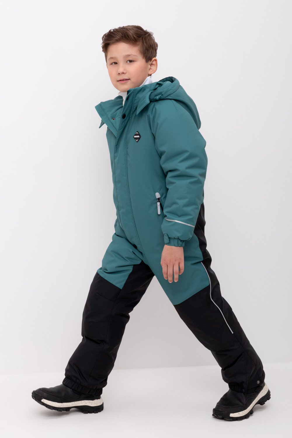 Комбинезоны утепленные для мальчика, артикул: ВК 60122/5 ГР, цвет: зеленый, фото 3