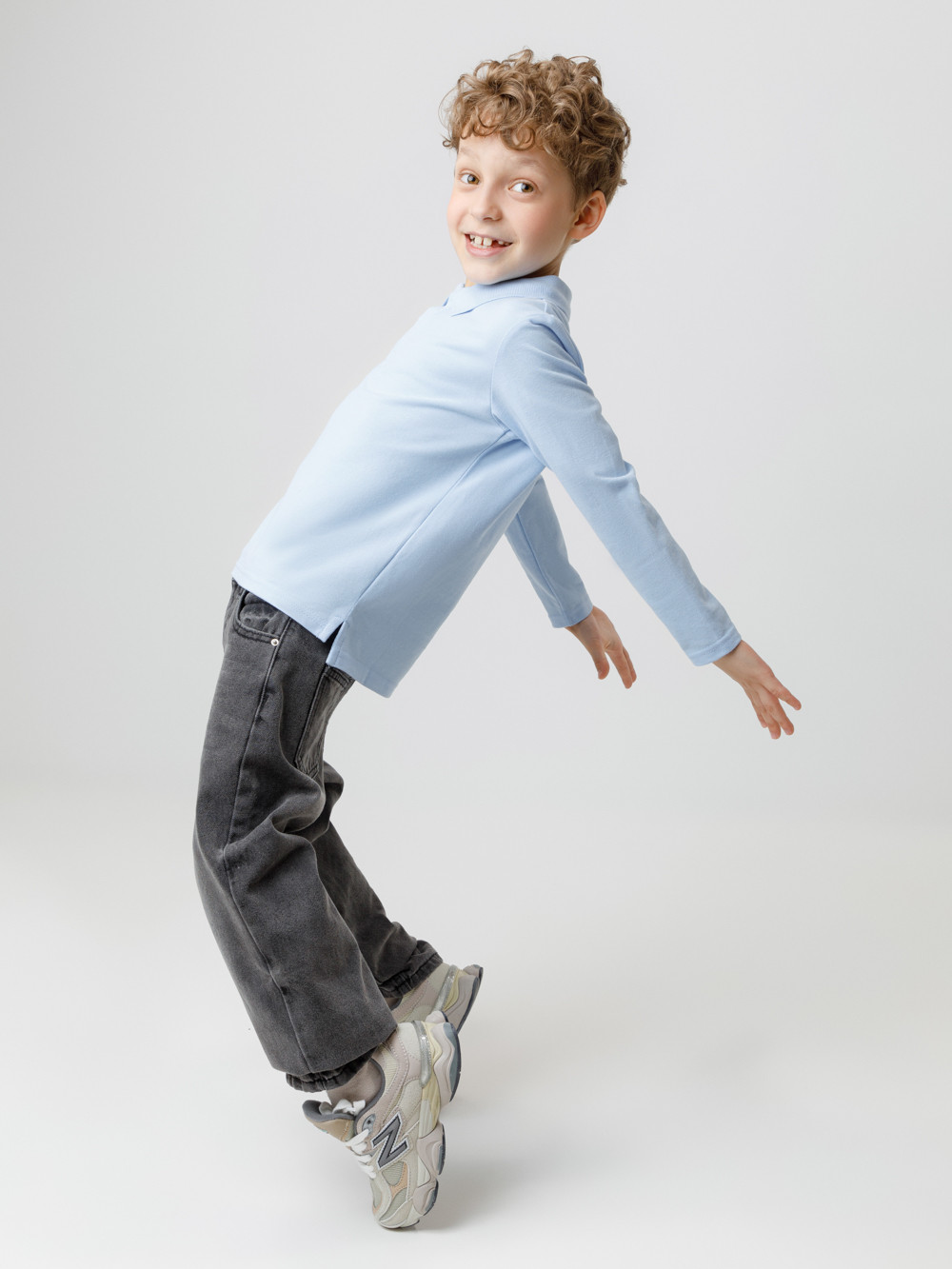 Джемпер для мальчика, артикул: К 302109, цвет: голубой, фото 2