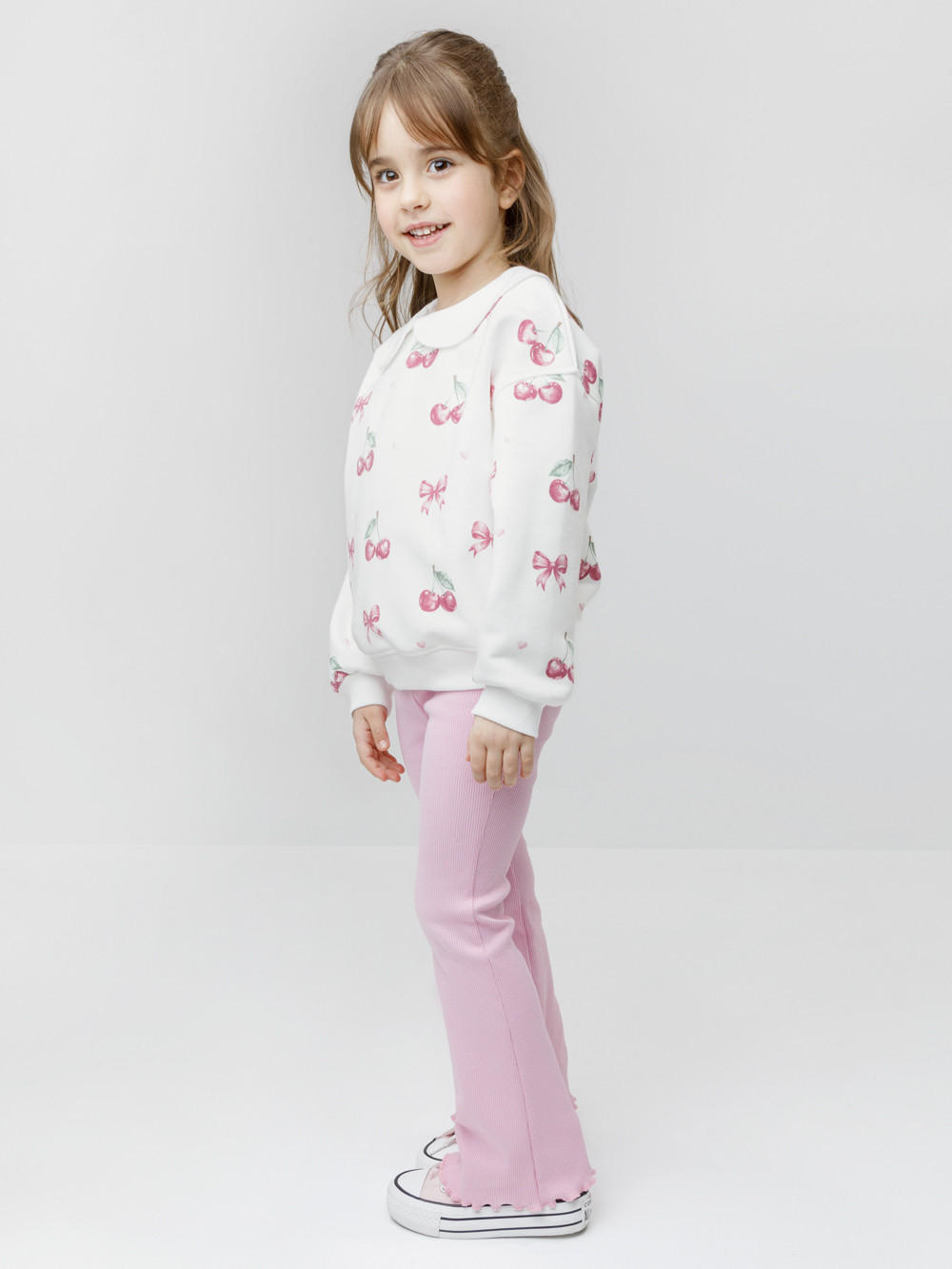 Свитшоты для девочки, артикул: КР 302961, цвет: сахар, фото 3