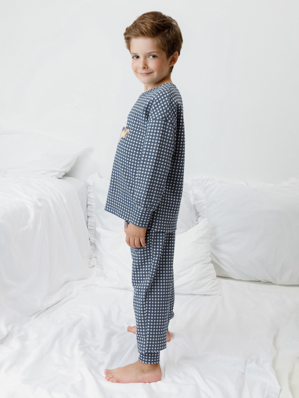 Пижама для мальчика, артикул: К 1581, цвет: светло-серый5, фото 3