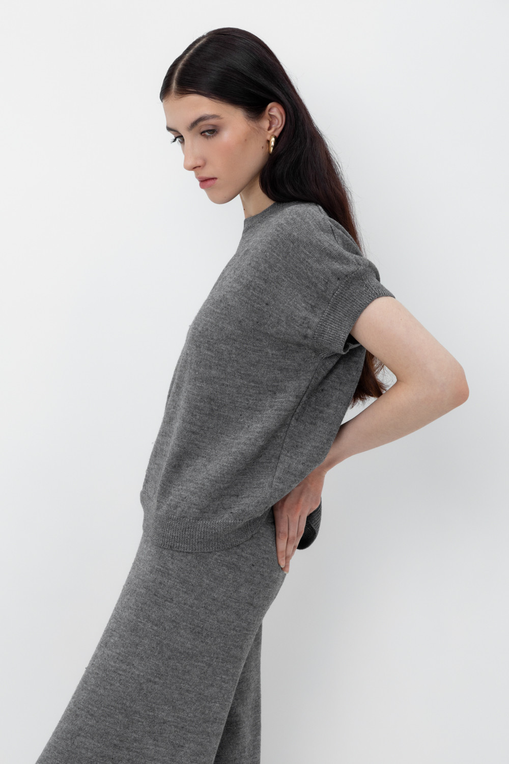 Джемперы женские для мам, артикул: ЕВ 30145/ш, цвет: темно-серый, фото 3