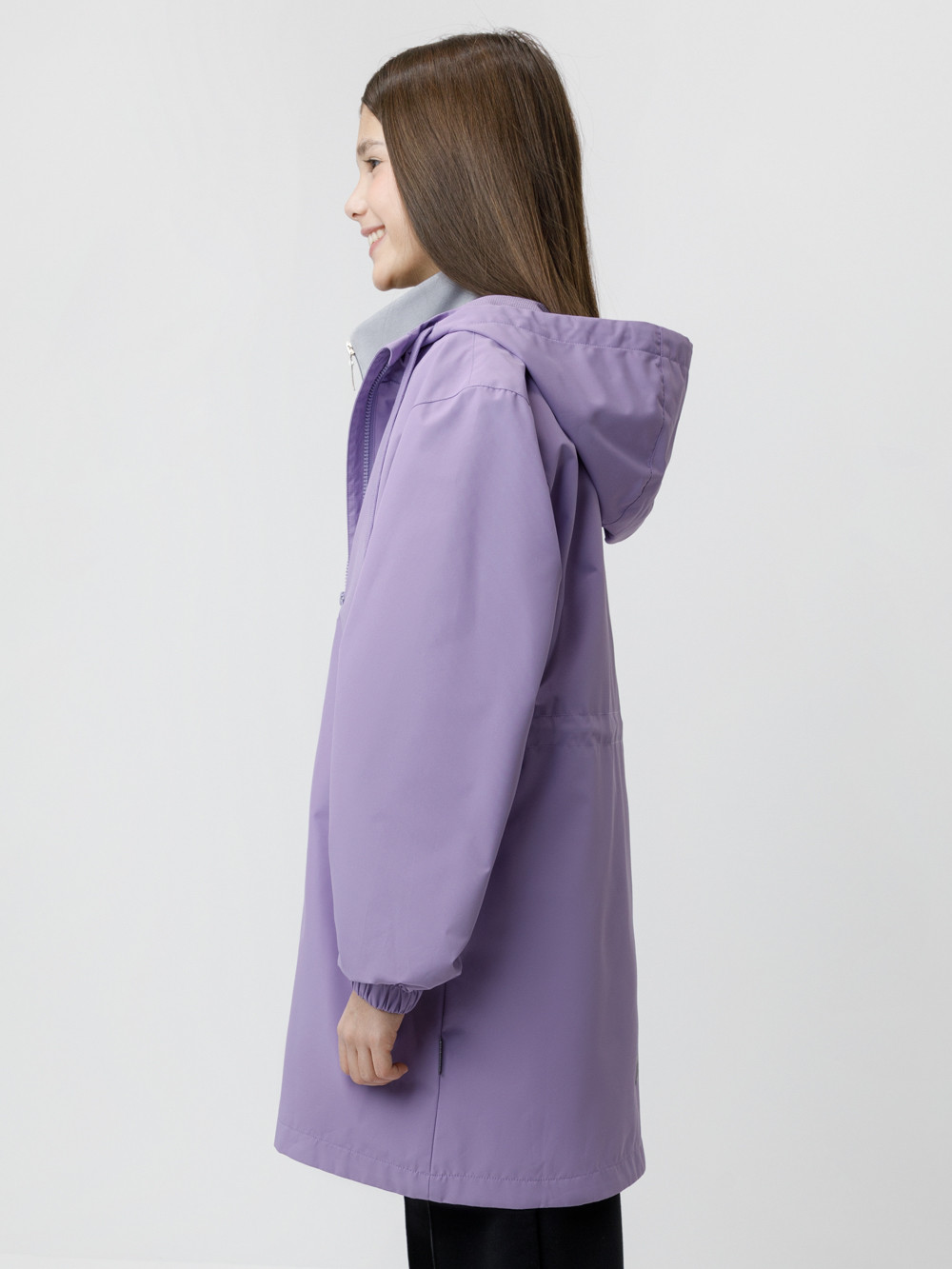 Пальто для девочки, артикул: ВК 32183/3 ГР, цвет: фиолетовый, фото 3