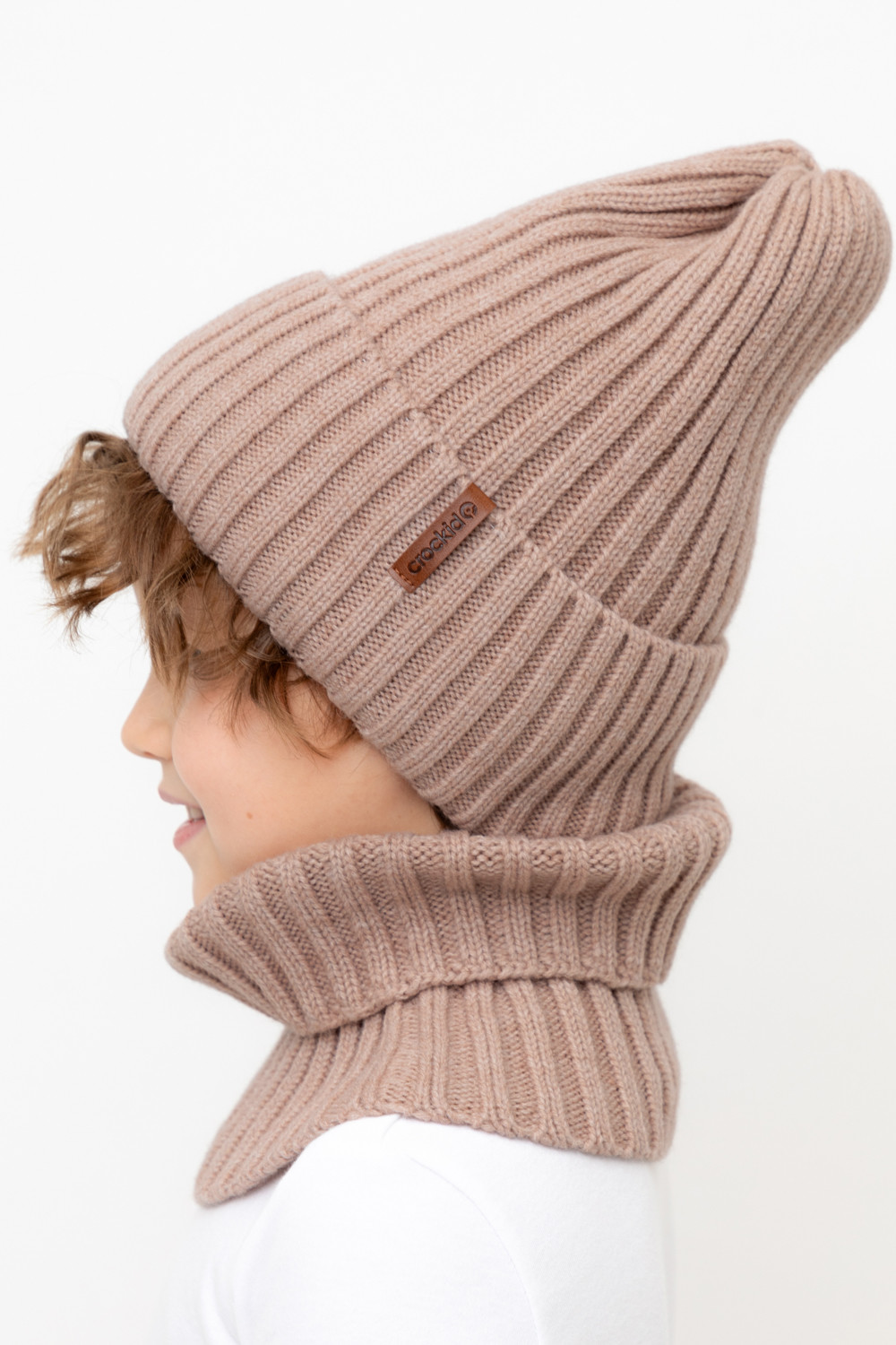 Комплекты вязаные, артикул: КВ 22015/ш, цвет: бежевый, фото 3