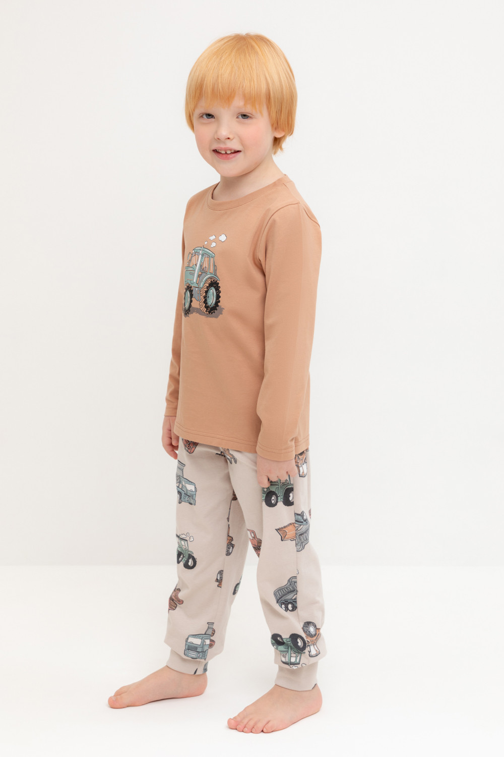 Пижама для мальчика, артикул: К 1606, цвет: коричневый, фото 3