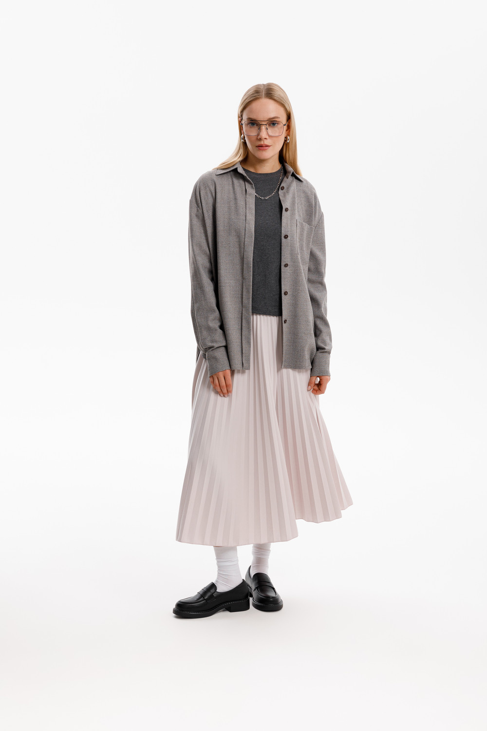 Юбки женские для мам, артикул: ЕВТ 7026, цвет: светло-розовый, фото 3