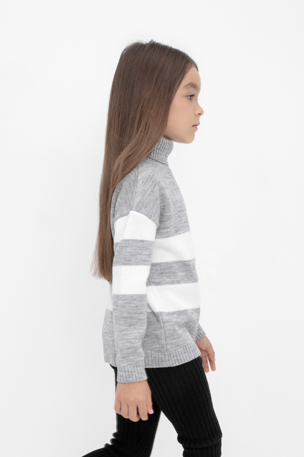 Джемпер для девочки, артикул: КВ 30134/ш, цвет: серый, фото 3