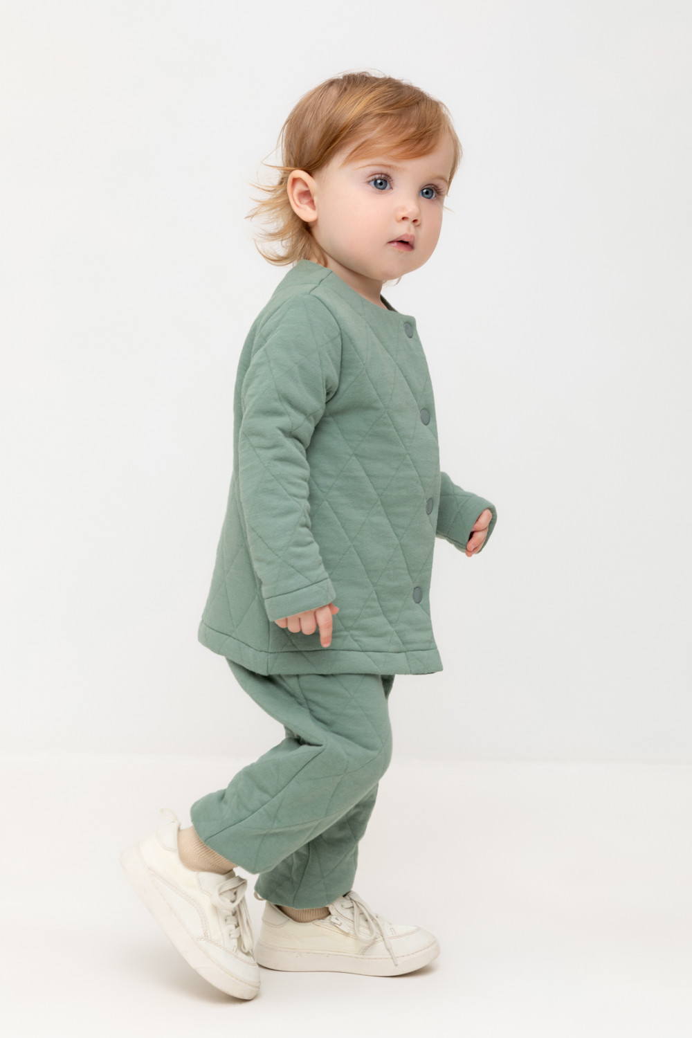 Брюки для девочки, артикул: КР 400768, цвет: зеленый, фото 3