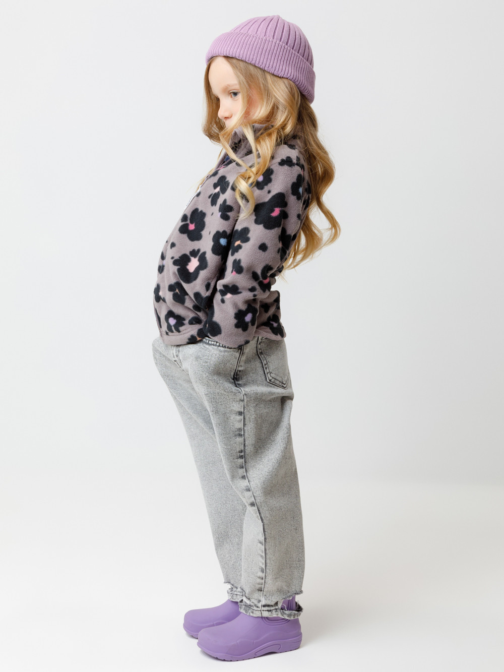 Куртка для девочки, артикул: ФЛ 34025-1/н/43 ГР, цвет: розовый, фото 3