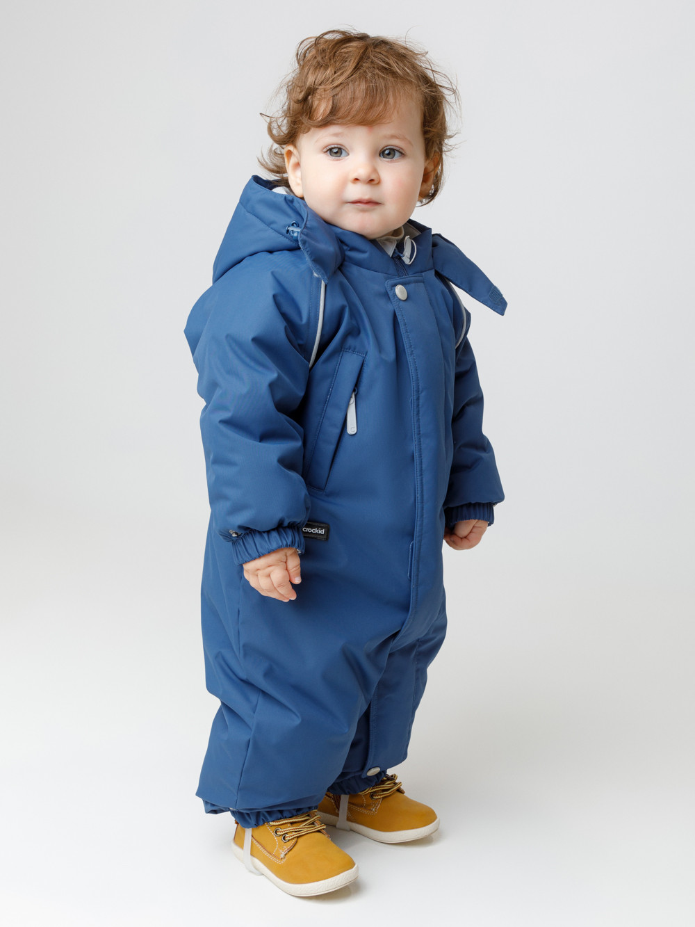 Комбинезоны утепленные для мальчика, артикул: ВК 60032/10 УЗГ, цвет: синий, фото 3