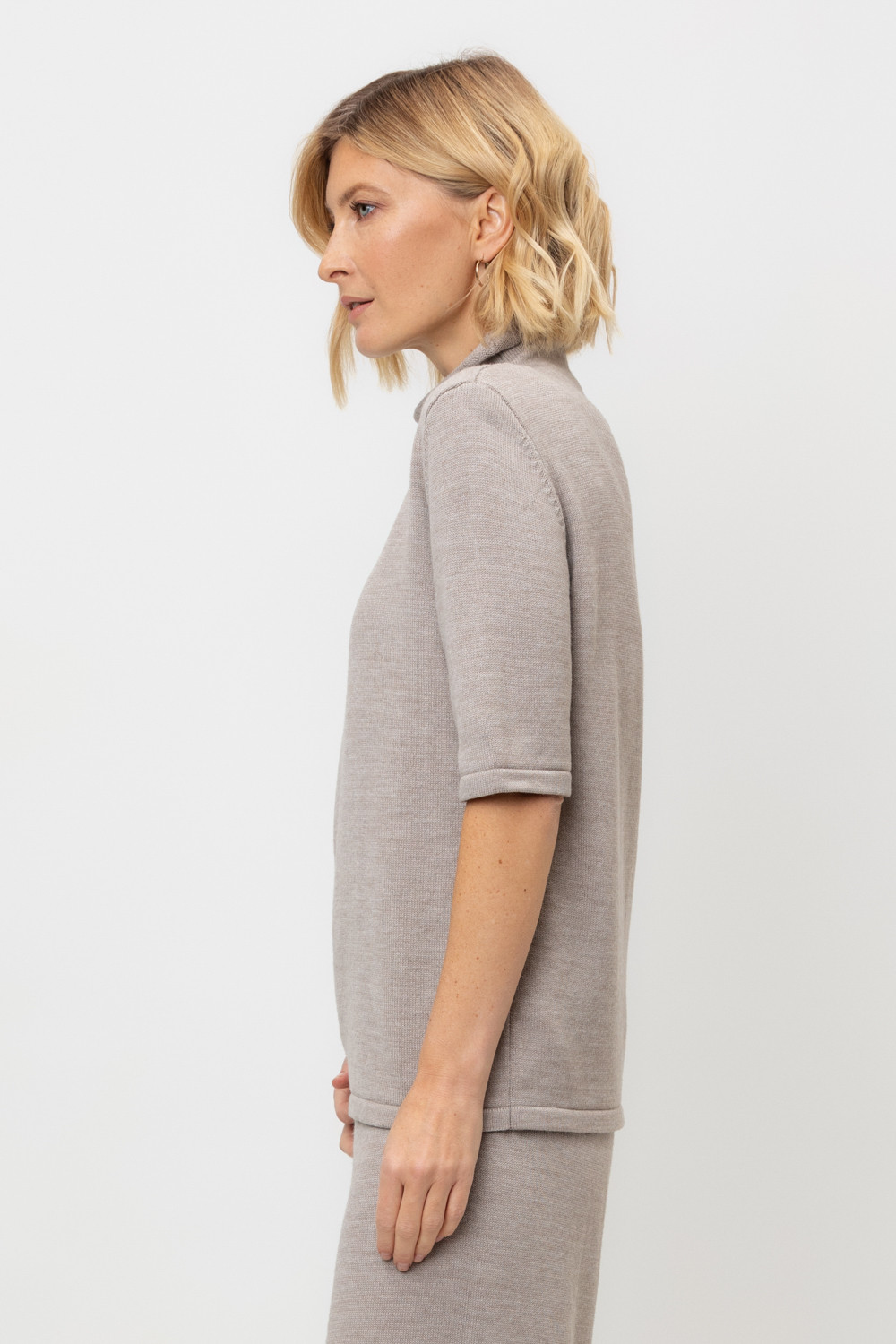 Джемперы женские для мам, артикул: ЕВ 30146/ш, цвет: бежевый, фото 3