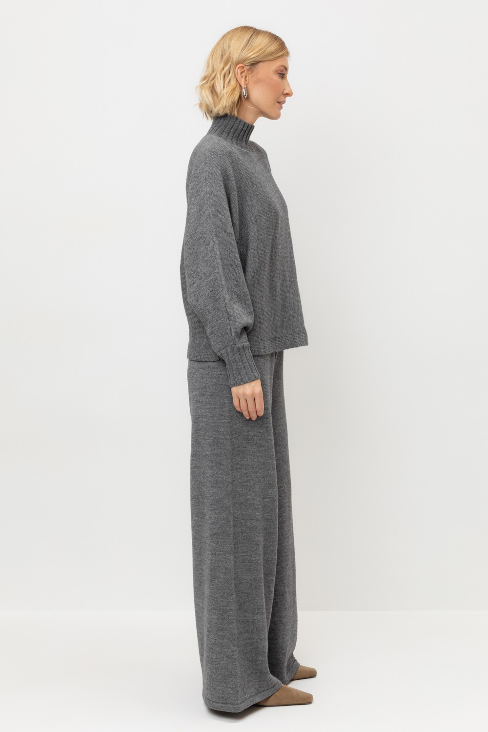 Брюки женские для мам, артикул: ЕВ 444/ш, цвет: темно-серый, фото 3