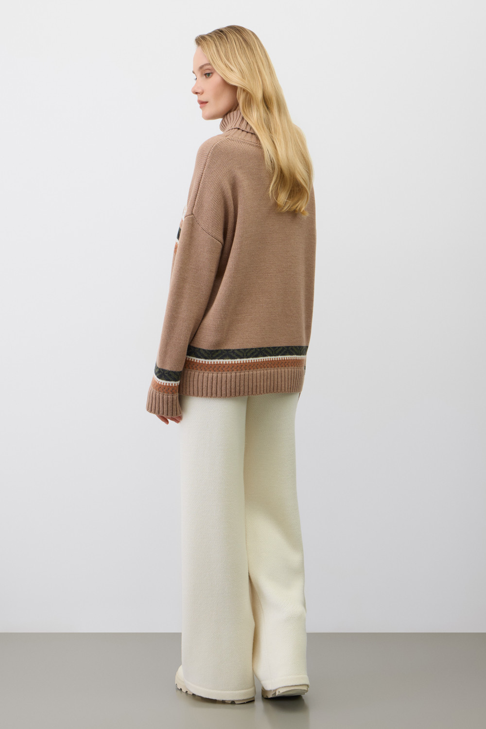 Джемперы женские для мам, артикул: ЕВ 30286/ш, цвет: бежевый, фото 3