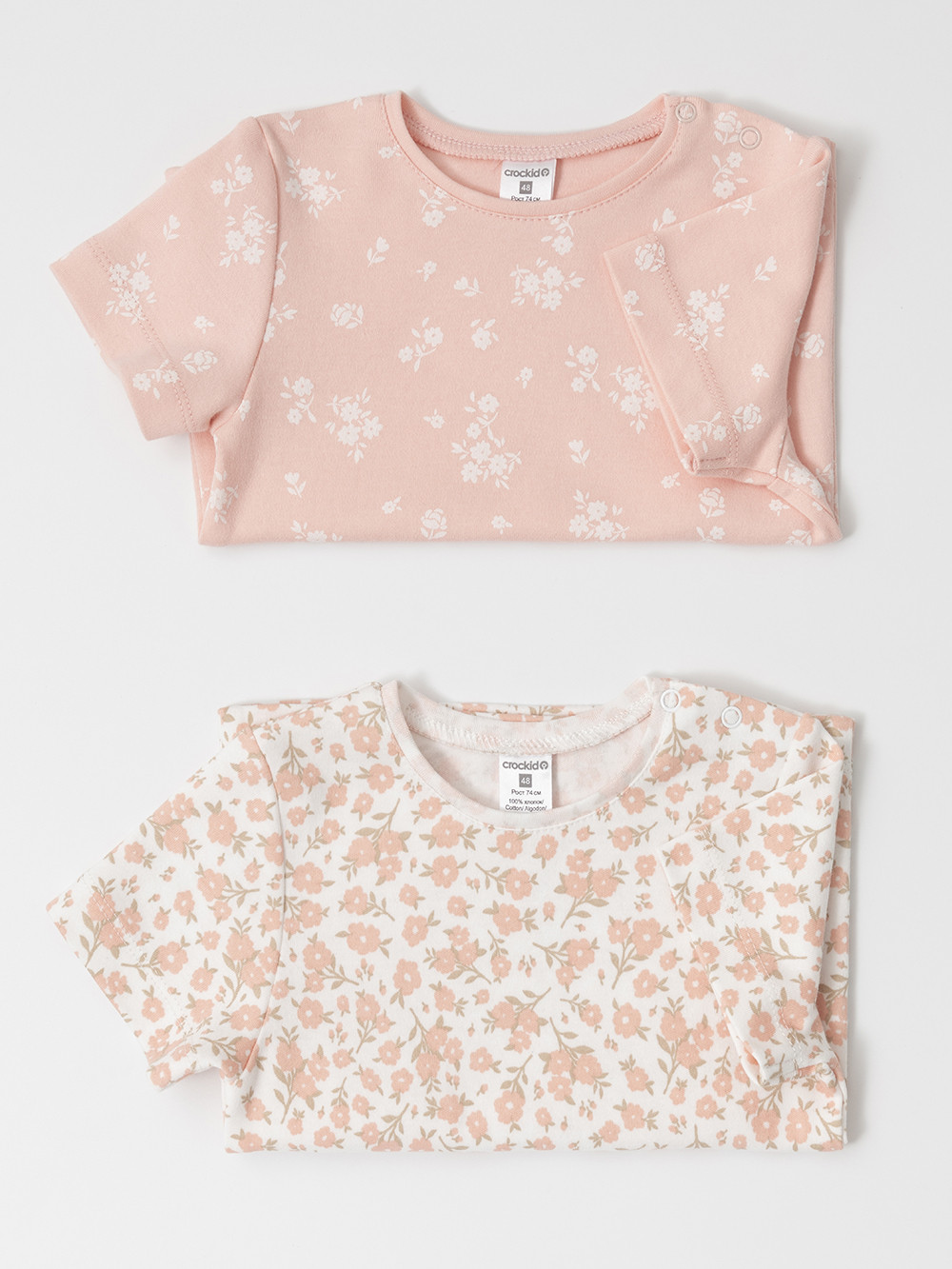 Футболка для новорожденных, артикул: К 301156-2уп, цвет: розовый, фото 3