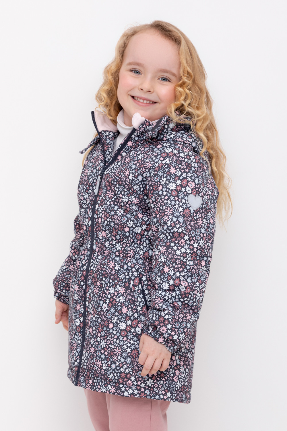 Куртка для девочки, артикул: ВК 38098/н/9 ГР, цвет: синий, фото 3