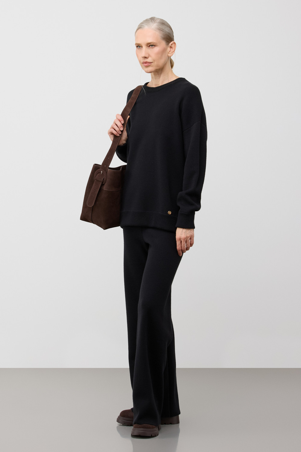 Джемперы женские для мам, артикул: ЕВ 30241/ш, цвет: черный, фото 3